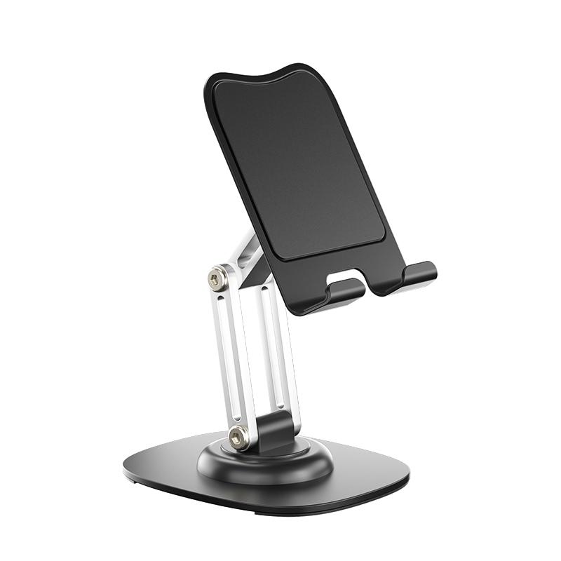 

360 Rotation Mobile Phone Holder Stand Folding Lazy Desktop Mobile Phone Tablet Universal For iPhone 15 14 13 12 Samsung Xiaomi чорний
