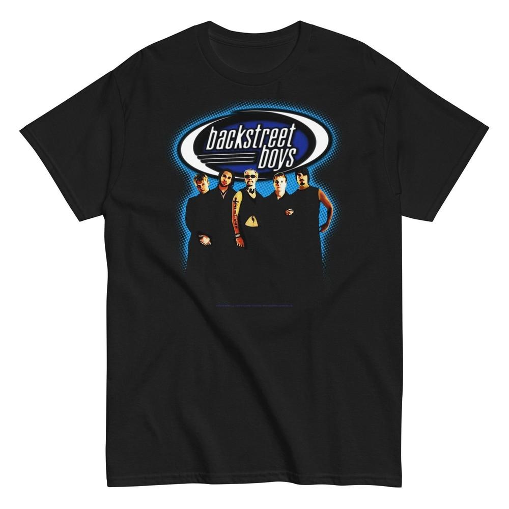 MerchMoment Backstreet Boys - Blue Glow   Black New Unisex T-Shirt S