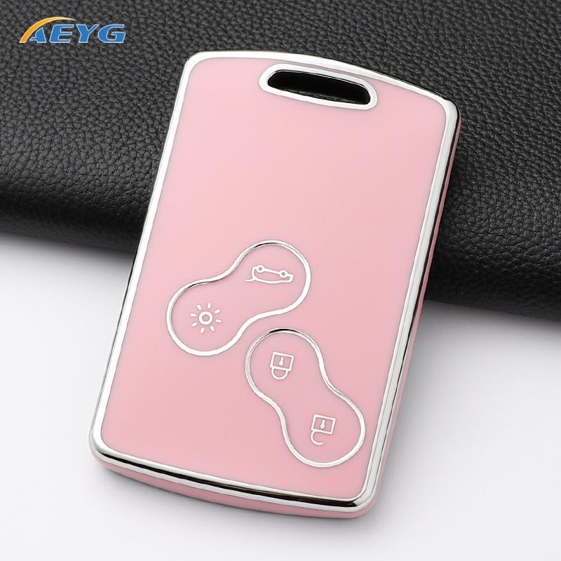 Soft Tpu Car Key Case Cover Shell Fob For Renault Duster Captur Clio Logan Megane Koleos Scenic Nema Fluence Zoe Accessories Bag