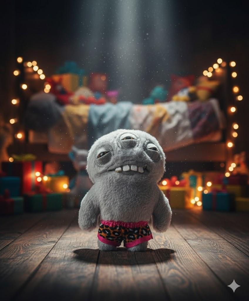

Браслет на руку Фуглер Fuggler Monster сірий монстр іграшка для дітей м яка іграшка 13,5 см 13.5 сірий колір