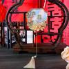 Chinese Style Mini Chinese Fan Tassels Handheld Bridal Group Fan with Pendant Ancient Chinese Silk Fan Chinese Wedding