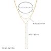 Gold Plated Layered Beaded Ball Chain Necklace
