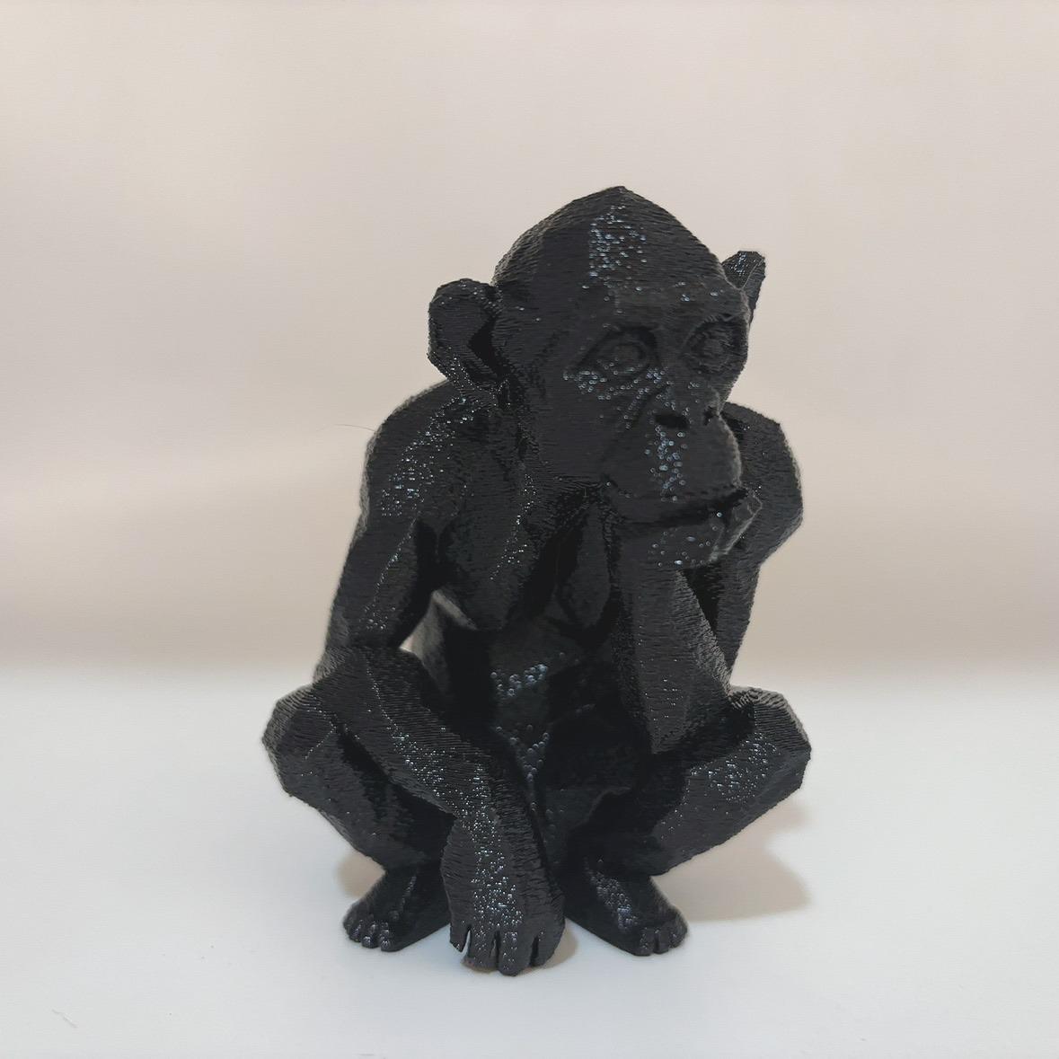 

Gorilla Ape Man Thinker Statue Decoration, Realistic Styling Design - Home Decoration Festival Home Decoration Ornament чёрный