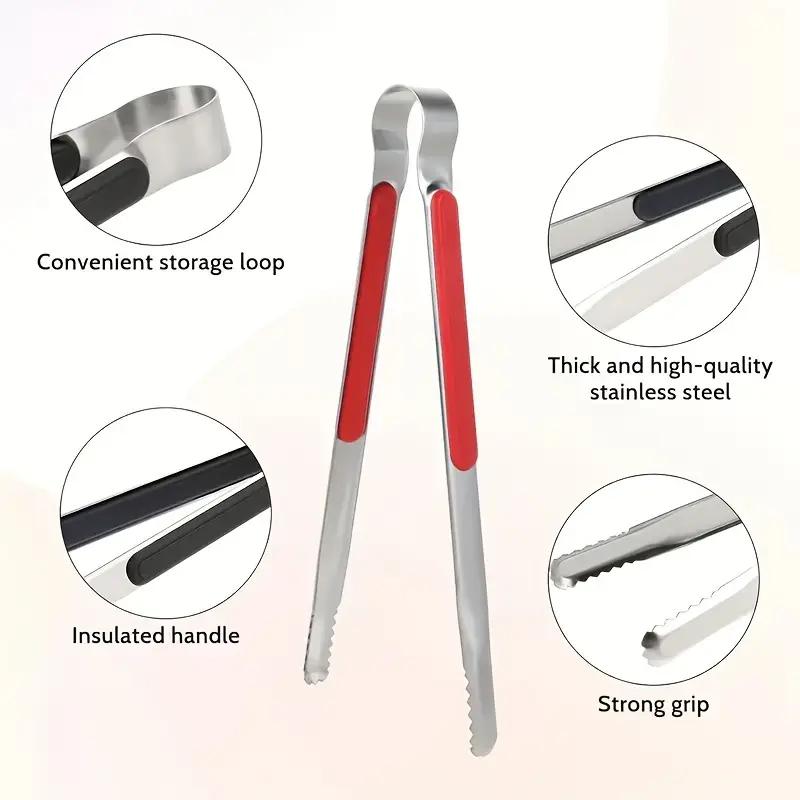 Stainless Steel Korean Barbecue Clips Restaurant Food Clips Japanese Food Food Clips Bread Steak Barbecue Clips