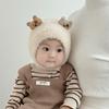 Plush Infant Beanie Cartoon Earflap Hat Cute Baby Hat  Baby