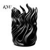 Stationery Organizer for Students Flame Shape Pen Holder, 3D Printed Hollow Pencil Cup, Cool Gaming Desk Accessories Decorative Desktop Makeup Brush,