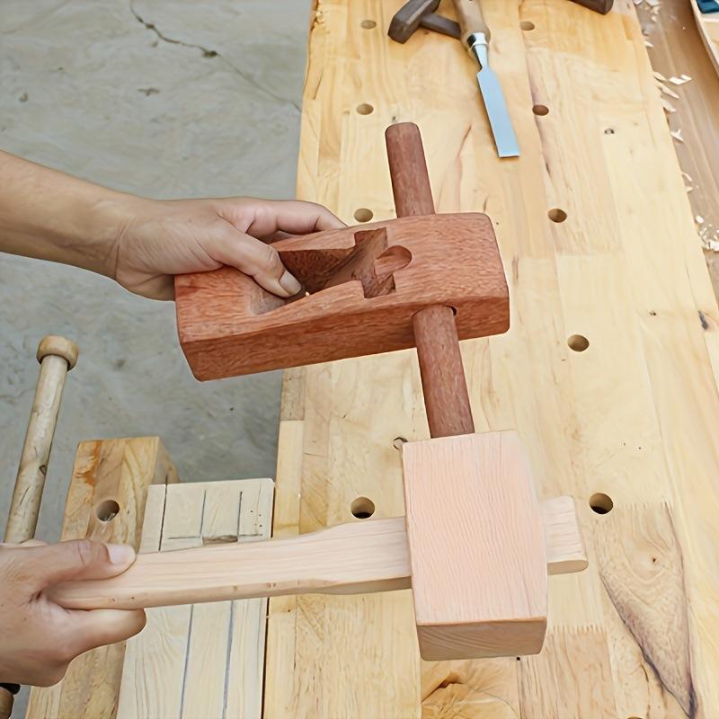 1Pc Handmade DIY Mallet Round Mallet Wooden Hammer, Lightweight and Convenient Smooth Wood Hammer, Suitable for Home Outdoor