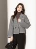 Thirteen Rows Women's Versatile Knit Cardigan Sweater with Suit Collar - Casual, Fashionable, Short Outerwear Top