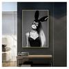 Black and White Wall Art Canvas Print Painting Decoration Picture Wallpaper Living Room Decor Ariana Grande Music Singer Poster