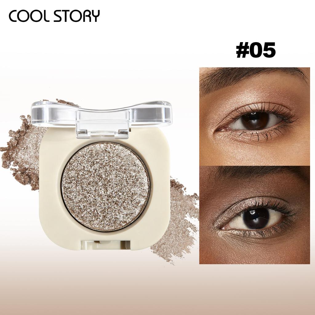 Monochrome Glitter Champagne Eyeshadow Diamond Waterproof Matte Eyeshadow Palette Pearlescent Glitter Shiny Eyes Makeup Cosmetic