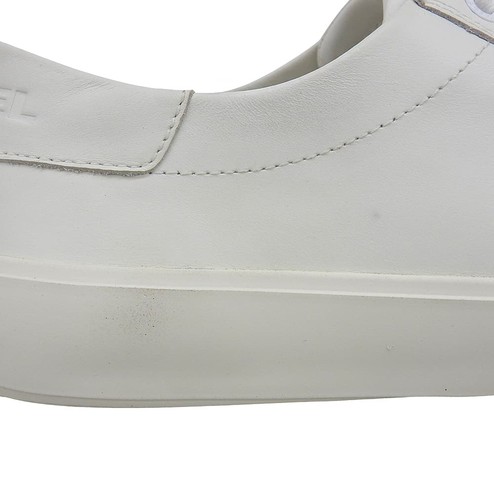 DIESEL S-MYDORI LC Leather Low-Top Sneakers, Men's, White, 10" shoes 7.5(US) whiteUsed