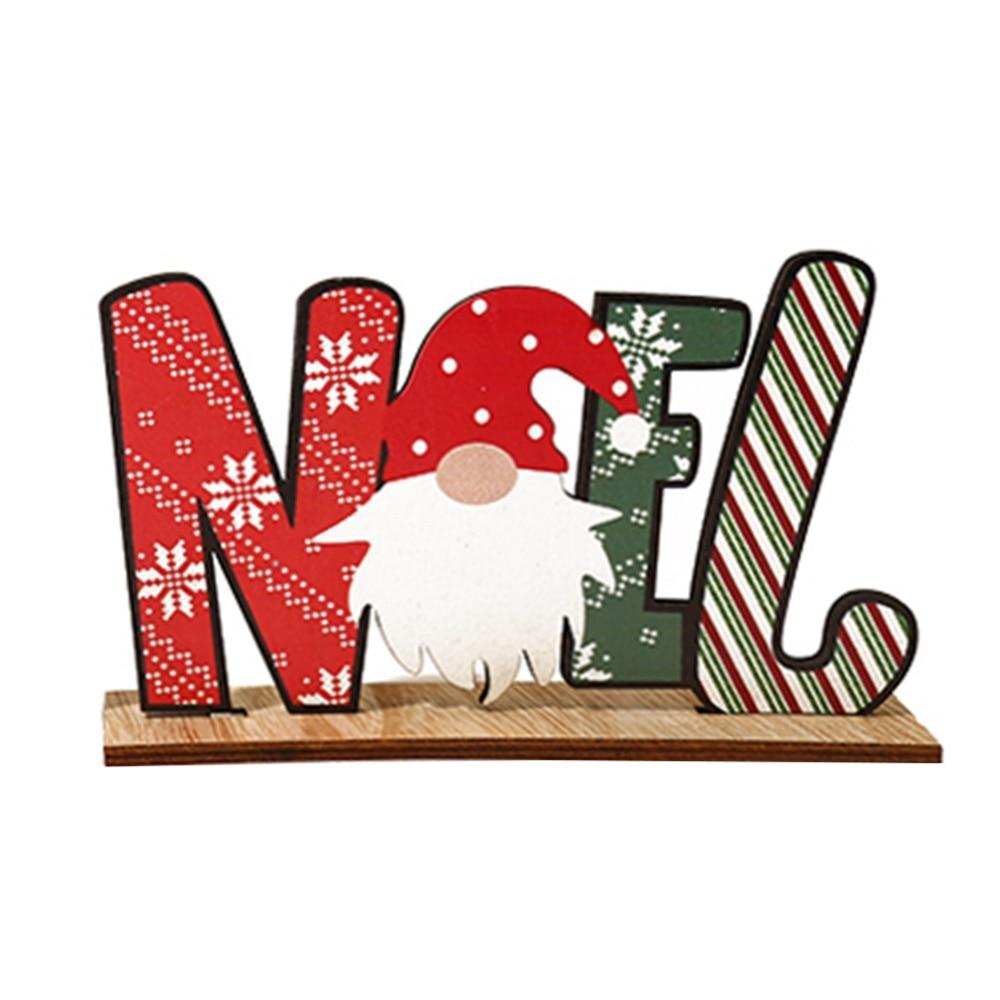 Рождественские украшения Настольные украшения Старик Снеговик Письмо Орнамент