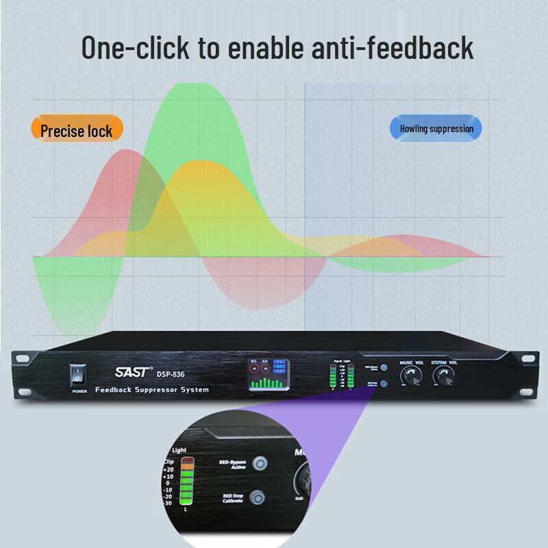 Saikou DSP-836 Digital Stage Audio Processor CN Plug (adapter Included)