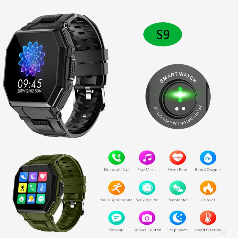 Cheap S9 Smart Watch Bluetooth Call Full Touch Sport Blood Pressure Heart Rate Men