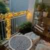 LED LED Rose Lights Floral Garland Artificial Rose Artificial Flower String Lights Waterproof Simulation Floral Vine