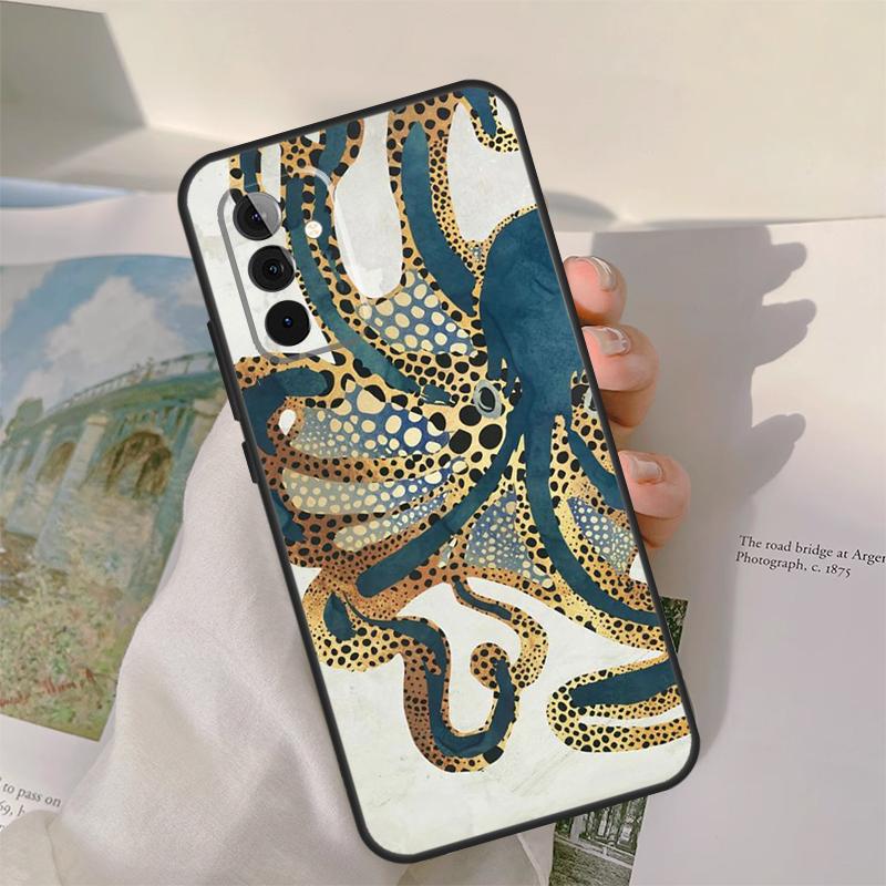 Octopus Walking Case For Samsung Galaxy A13 A33 A53 A34 A54 A14 A15 A16 A26 A36 A56 A12 A32 A52 A06 A35 A55