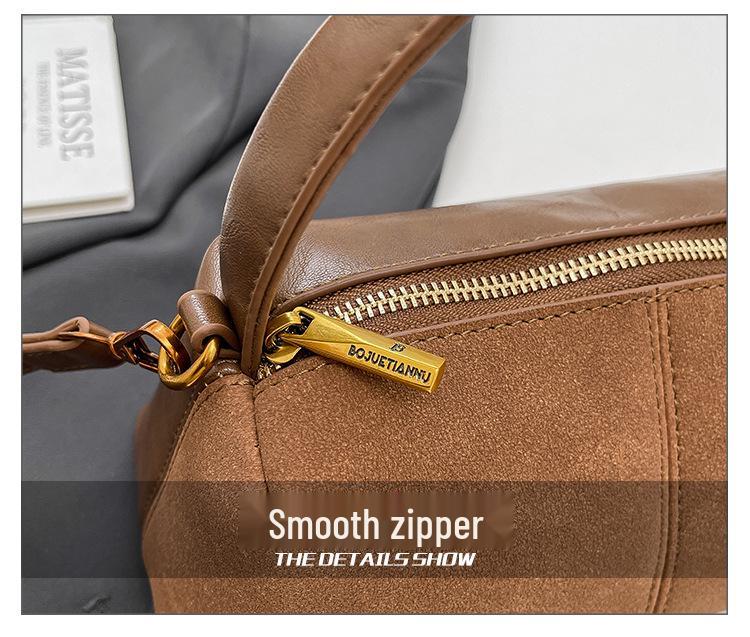 Retro Frosted Crossbody Pillow Bag - European & American Style