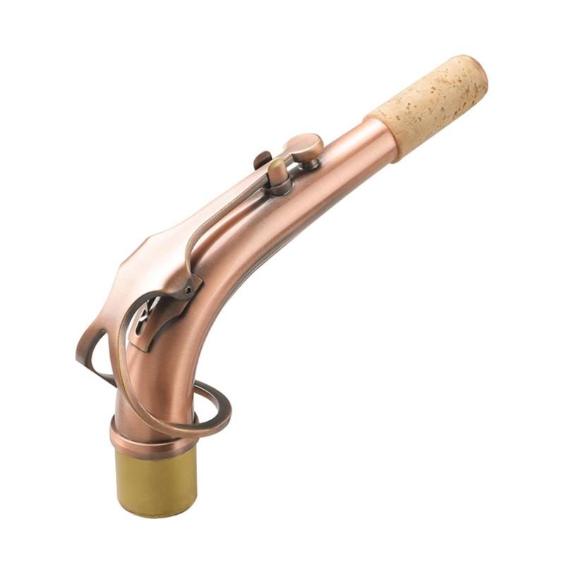 Alto Saxophone Sax Bend Neck Replacement Part Brass Material Saxophone Elbow Bend Neck Alto Saxophone Woodwind Accessory красный античный