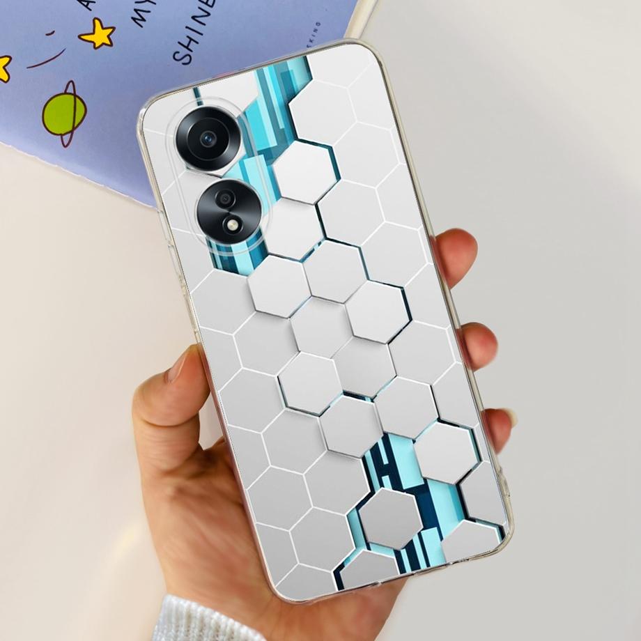 

For Oppo A58 A78 4G CPH2565 Case Cute Cartoon Women Fashion Soft Silicon Phone Capa For Oppo A78 A98 5G CPH2529 Back Cover Capas Oppo A78 4G