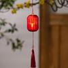 Warm Ambient Lighting Traditional Mini Chinese Lantern with LED Light, Handheld Middle Winter Melon Shaped Lamps Autumn Festival for Spring Festival,