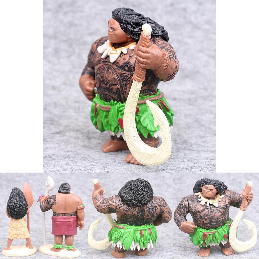 Captivating Moana 6 Pcs Action Figures Dolls Ideal For Playtime And Decoration