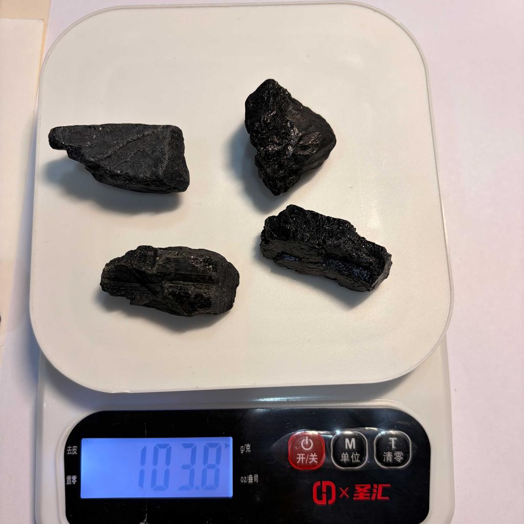 Natural Black Tourmaline Tumbled Chips 100g Irregular Shape 1.5-2.5 inches for Jewelry Making DIY Home Decor Crystal Pieces Bulk