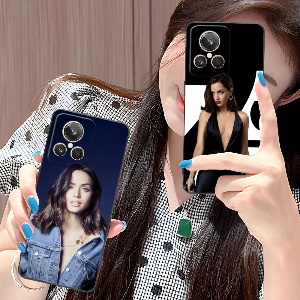 Ana de Armas Matte TPU Mobile Phone Case for Realme GT 8 Neo Pro C75 73 71 C67 65 C55 53 C35 31 C20 15 Colorful Cover