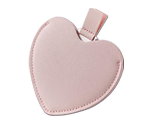 

1PC Portable card makeup mirror, portable beauty mirror, stainless steel anti drop gift, small mirror pocket mirror розовый