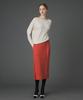 Pelimela Karina Draping Knit Dress (Red Orange)
