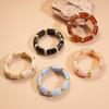 Wide Acrylic Bangle Geometric Retro Hand Ring Temperament Exaggerated Bracelet  Gift