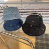 Summer Autumn Denim Bucket Hat For Women Embbroidery Cute Cartoon Dinosaur Cotton Sun Hat Outdoor Best Matched Beach Cap Gift