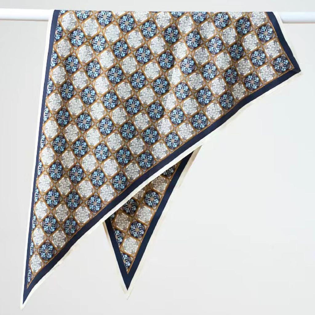 Waist Accessories Triangle Silk Scarf Waist Seal Women'S Decoration With Dress Waist Belt Accessories Scarf Vintage Polka Dots