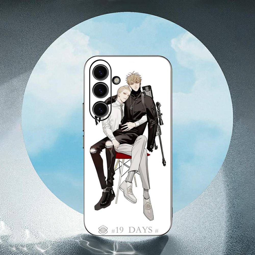 19 Days Luxury Luxury Black Phone Case For Samsung Galaxy S23 S24 S25 Ultra S22 Plus S21