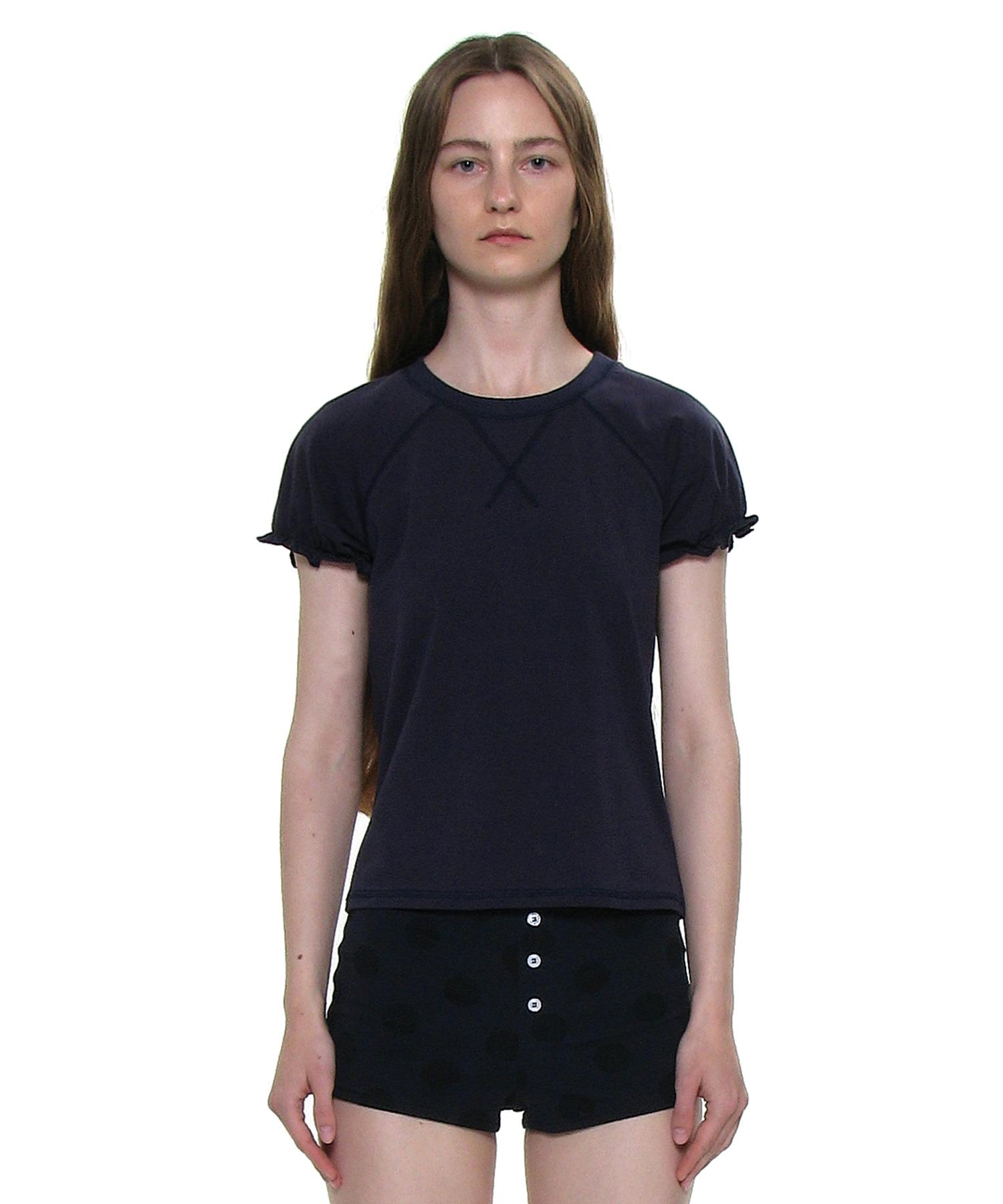 Partimento Woman Raglan Puff Short Sleeve Tee_Navy S