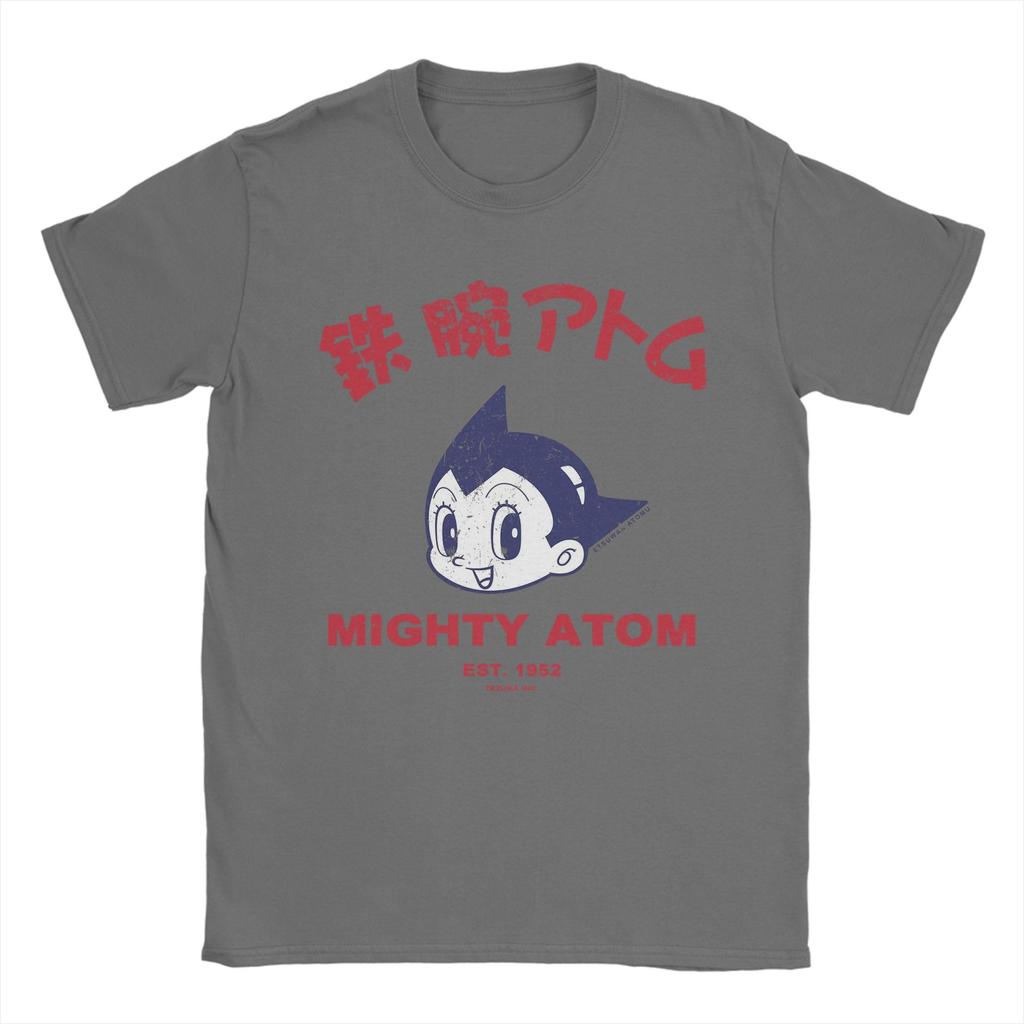 Mens Mighty Atom Astro Boy Est 1952 Vintage Style T Shirts Pure Cotton Tops Novelty Short Sleeve O Neck Tees 4XL 5XL TShirts