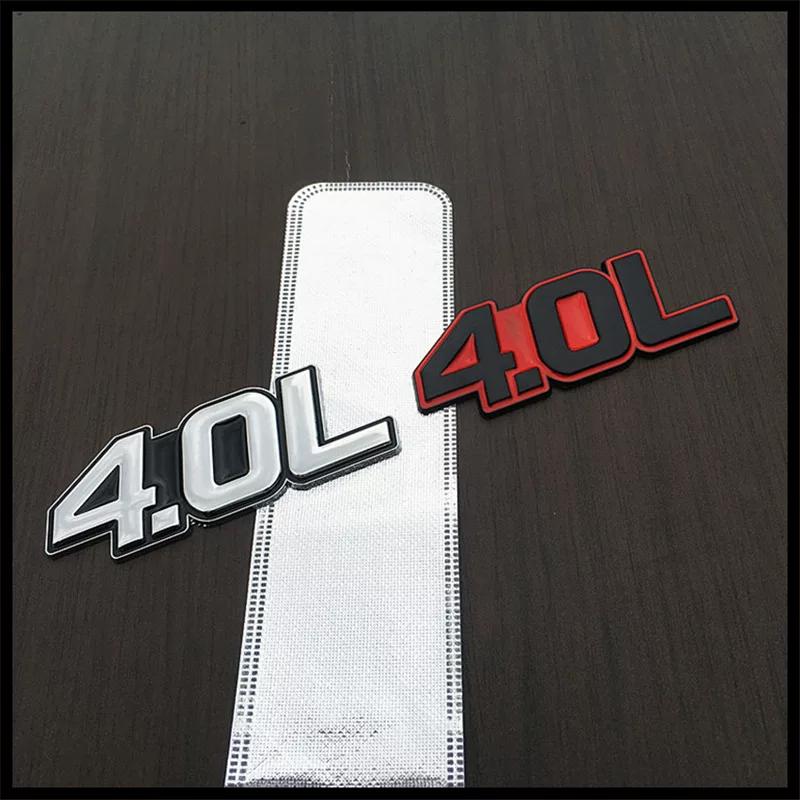 Car displacement tail label 1.8L2.3L2.4L3.0L4.0L5.7L metal displacement car sticker, body sticker