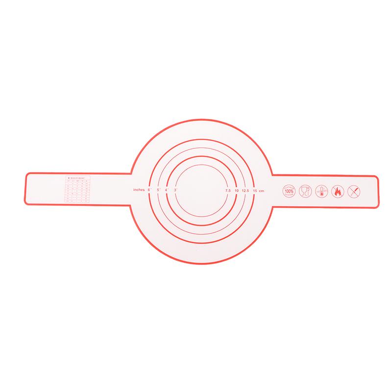 

1 шт. силиконовый коврик для выпечки с длинной ручкой, антипригарный коврик для замешивания хлеба, коврик для переноса теста, принадлежности для выпечки, кухонный инструмент для приготовления пищи красный