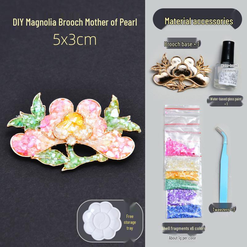 DIY Perlmutt Brooch Haarnadel Set: Schmetterlingsbasis für handgemachtes Drachenbootfest-Geschenk