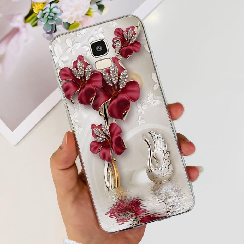 For Samsung Galaxy J6 2018 Case SM-J600F Stylish Painted Cover Clear Silicone Soft TPU Phone Case For Samsung J6 Plus J6+ Bumper