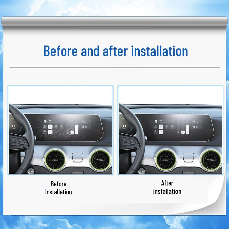 Foton Thunder Interior Protection Kit: Screen Protector, Gear Shift Sticker & Decoration Film for Models 24-26