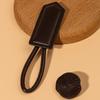 3pack PU Leather Horn Buckles Toggle Button Fasteners Handmade Sewing Buttons for Modern Clothing Enhancements