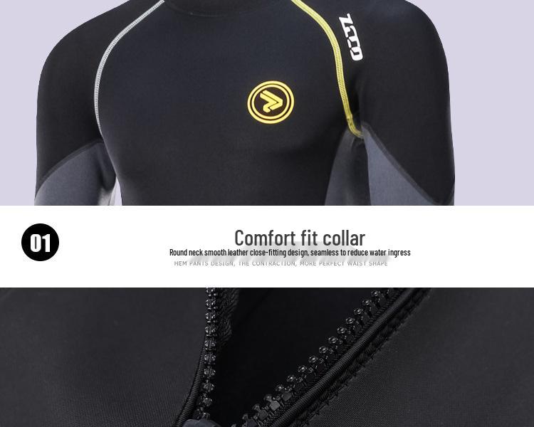 ZCCO Men's 1.5mm Wetsuit: Sun-Protection Surf & Snorkel Suit for Winter Warmth and Jellyfish Defense