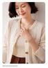 Lekasha 2026 Women's Thickened Cable Knit Cashmere Cardigan - Autumn/Winter Round Neck Sweater, Loose Outerwear Knit Jacket