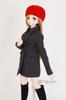 [Petite Marie] 13 DD MDD Compatible (DDH-01~10 Compatible) Beaver Material Beret, Red, 9-10 Inch (60cm Doll, 40cm Doll, BJD) Doll Clothes [Petite