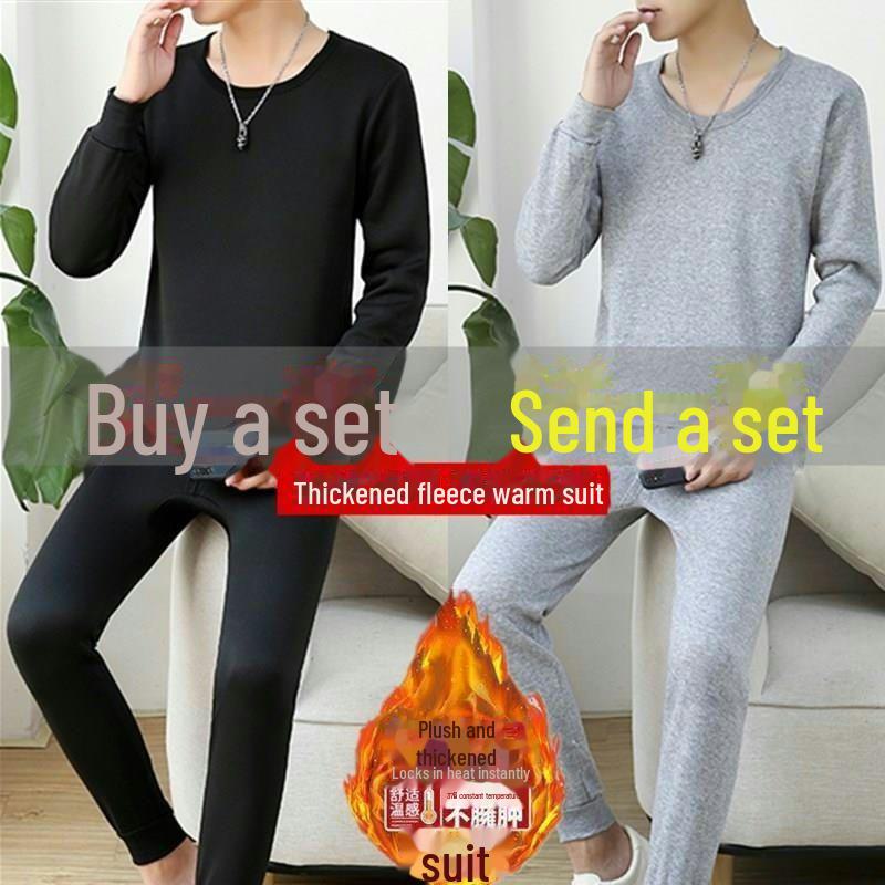 Men's Thermal Underwear Set: Autumn/Winter Sweaters & Pants for Teens