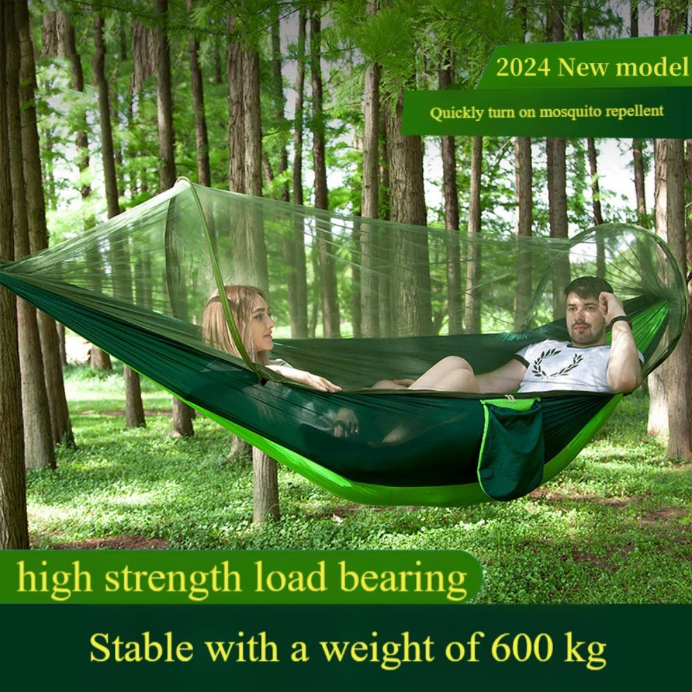 Camping Hammock With Mosquito Net, Portable Outdoor Hammock, Swing Sleeping Hammock, Camping Supplies