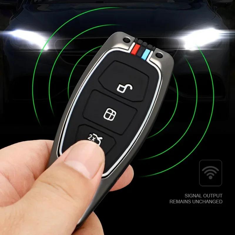 Araba Uzaktan Kumanda Anahtar Kılıfı Kapak Kabuk Fob Ford Focus 3 4 ST Fiesta Fusion Kuga Ecosport Mondeo MK3 MK4 Koruyucu Aksesuarlar