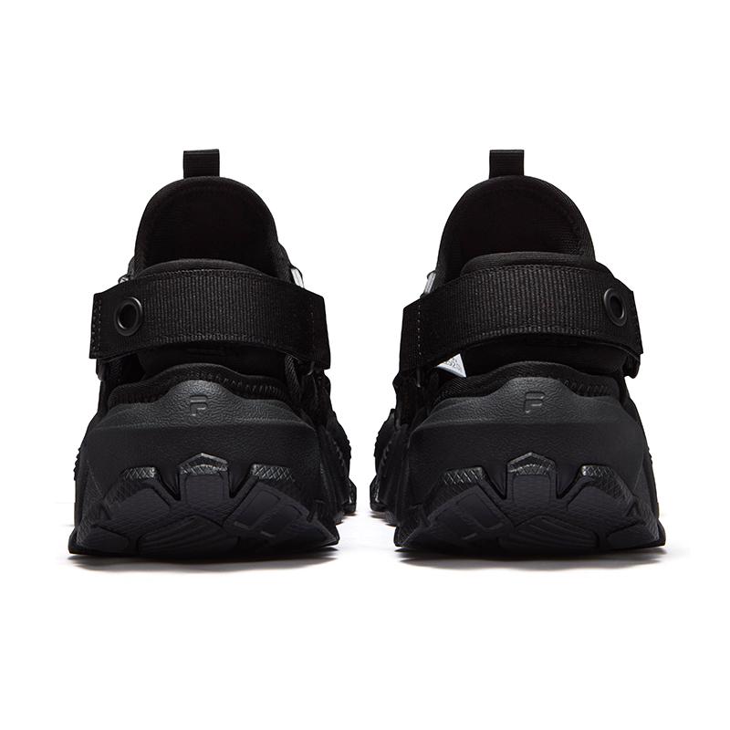 Fila Fusion Exocet Sandal Mountain Casual Comfortable Breathable Durable Rebound Water Shoes Women sandals Black Gray T12W521704FBL