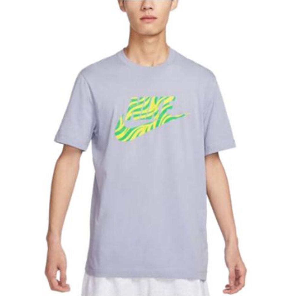 Nike T Shirts Men's Gray Crew Neck Moderate FB9820-519