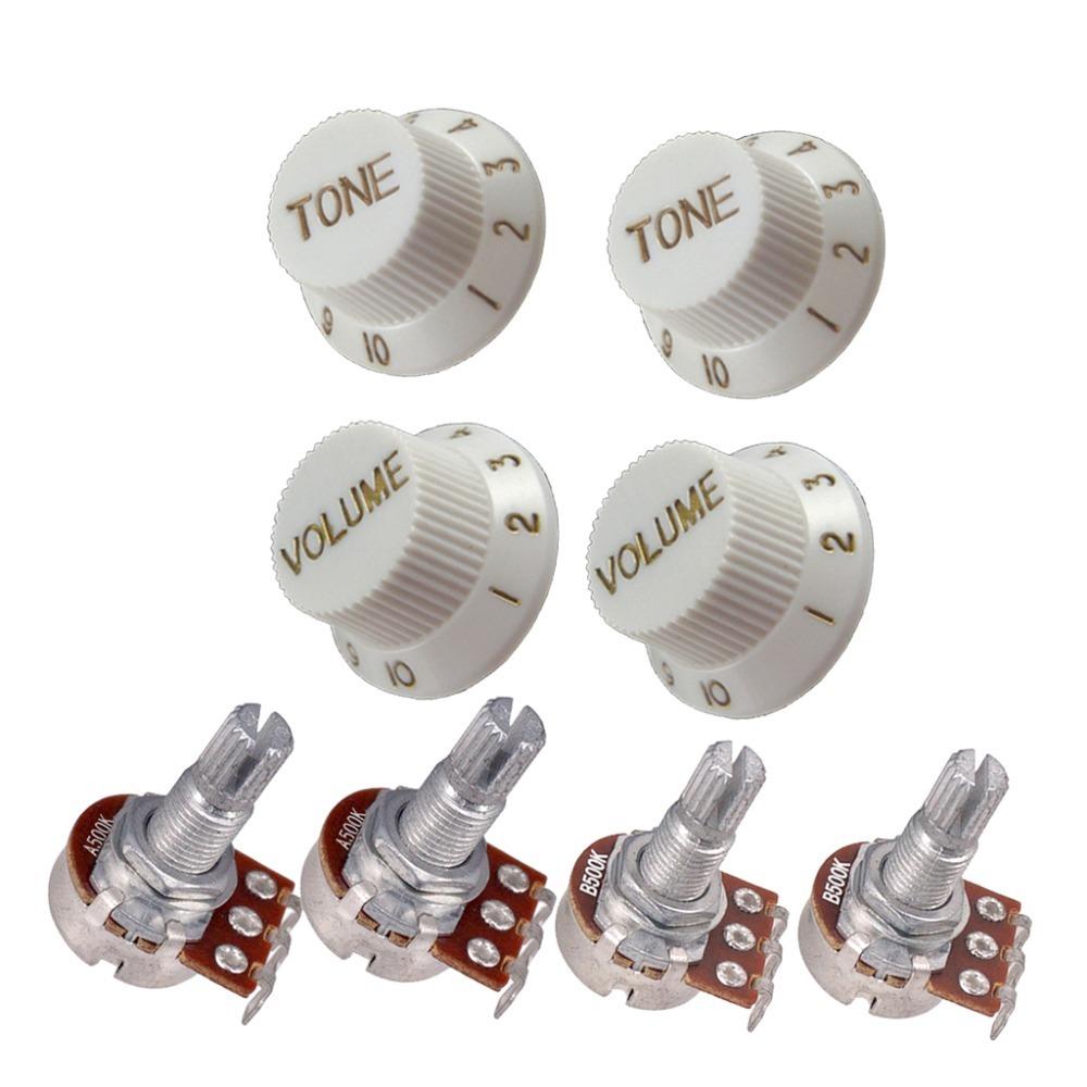 Guitar Potentiometer Volume Tone Control Knob 18mm Guitar Volume Tone Potentiometer 25K250K500K